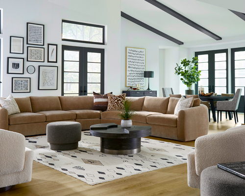 NC Furniture Manufacturer Huntington House Living Room Setting Front Side